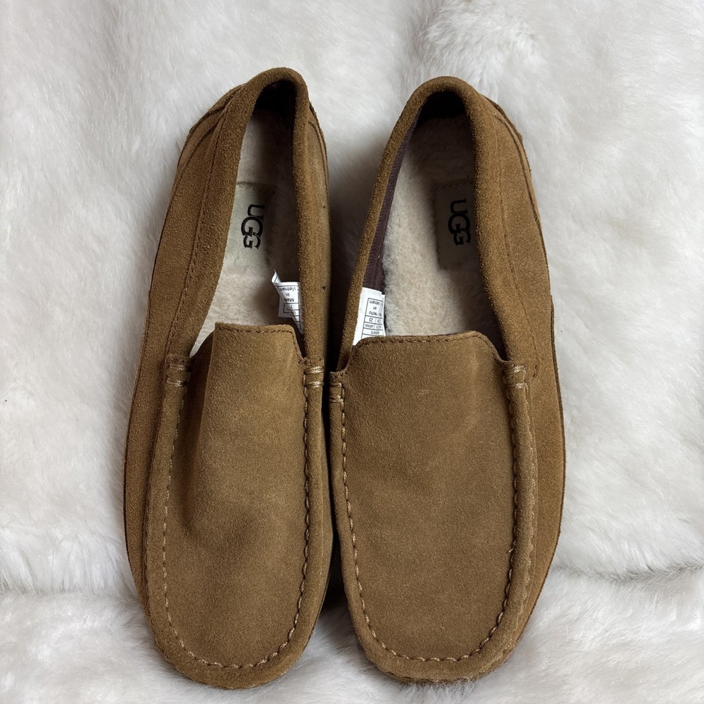 UGG Alder Loafers 1003419  Mens US 7 Faux Shearling Lined Slipper Shoes NEW